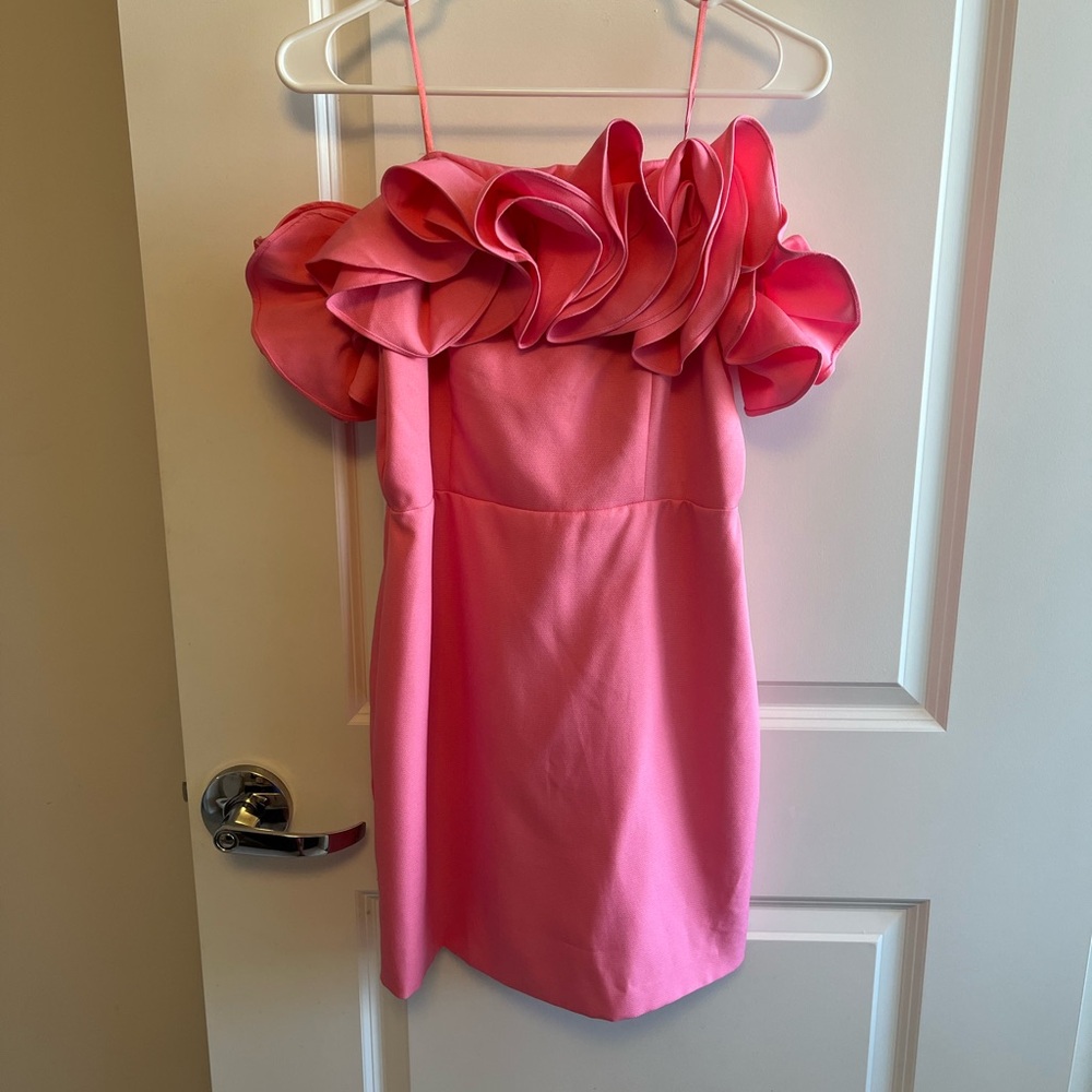 Pink mini dress